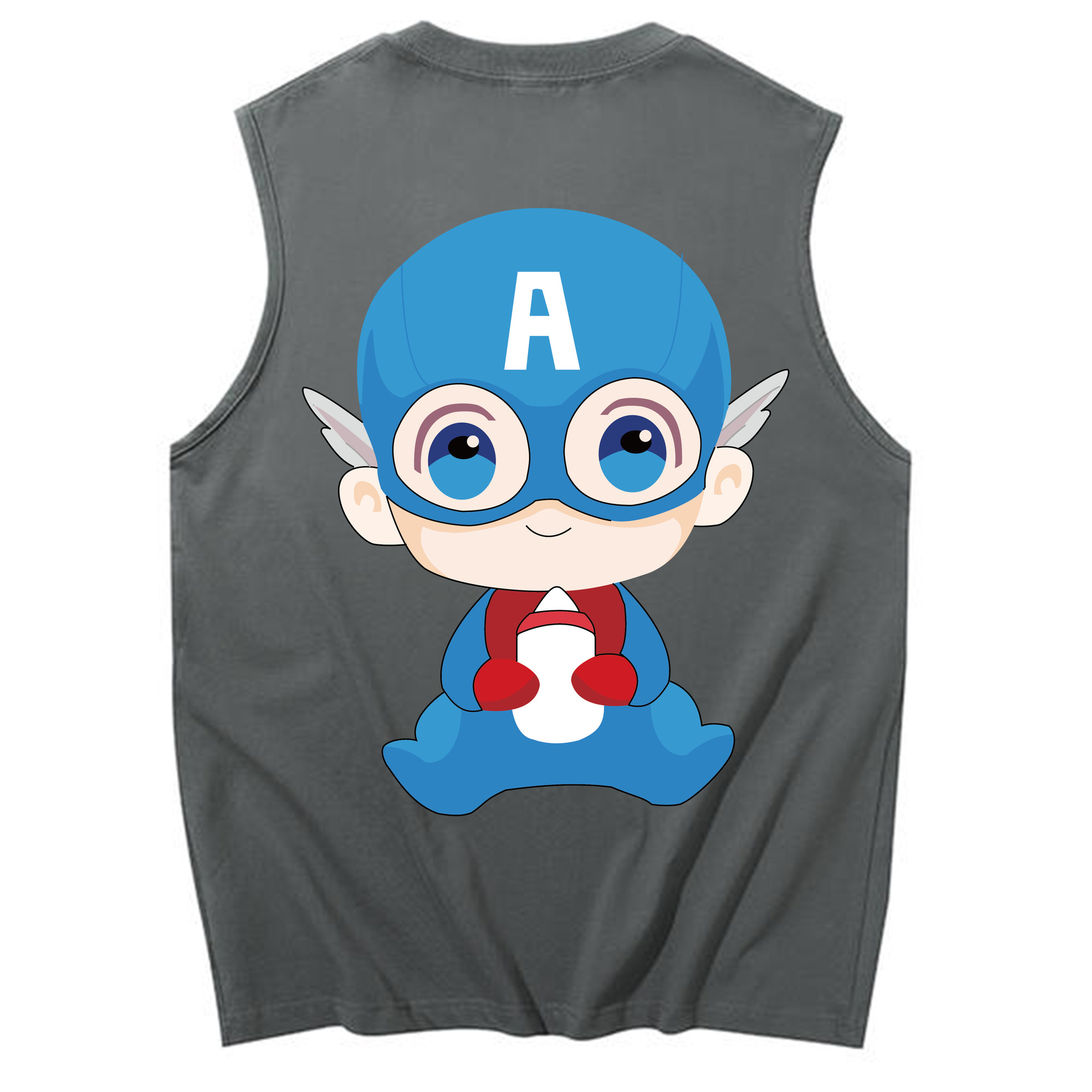 （画像用） アベンジャーズ The Avengers コットン100％タンクトップ（背面プリント）